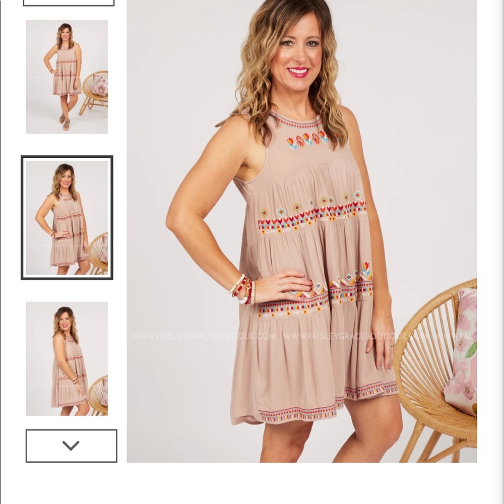 Paisley Grace Boutique Desert Flame dress 2xl